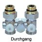 Preview: Hahnblock mit Bypass 1/2" x Eurokonus 3/4" - einstellbar