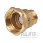 Preview: Pumpen-Schwerkraftbremse Überwurfmutter 1 1/2" x 3/4"AG