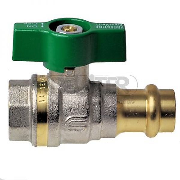 Kugelhahn Trinkwasser Pressmuffe x IG - Flügelgriff