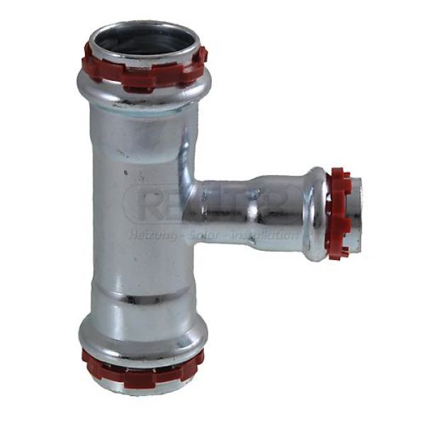 C-Stahl Pressfitting T-Stück reduziert Kontur V