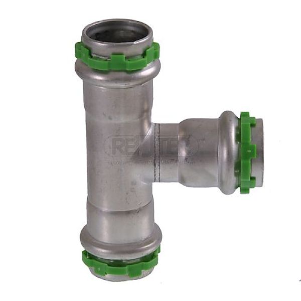 Edelstahl Pressfitting T-Stück Kontur V