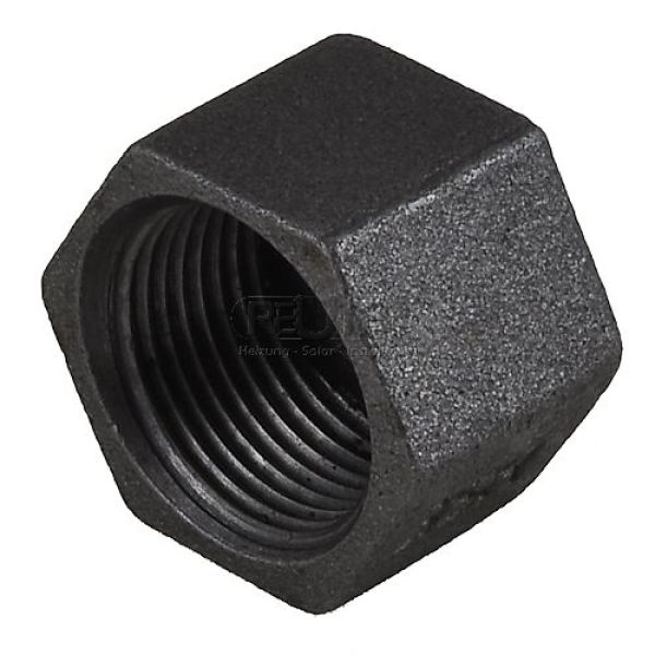 Temperguss Kappe schwarz